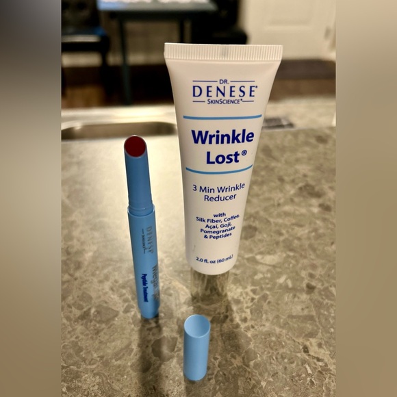 RARE Dr. Denese Wrinkle Lost Wrinkle Reducer 2oz SUPER SIZE + MEGA LIPS NEW - Picture 3 of 3
